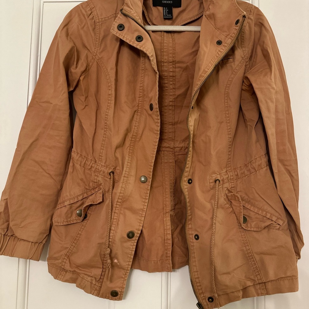 Vintage Brown Hooded Jacket